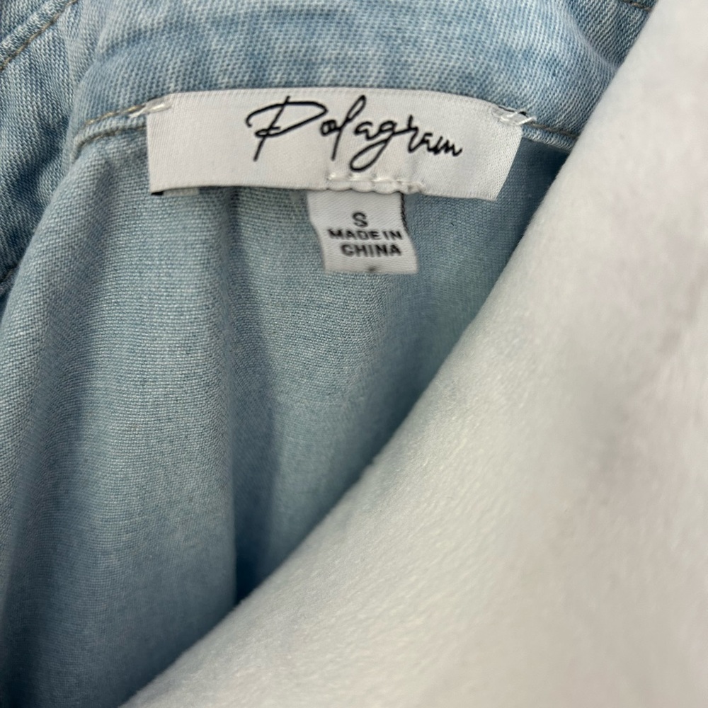 Polagram Light Blue Denim Button Down Dress - Picture 9 of 10